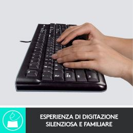 Logitech Desktop MK120 tastiera USB QWERTY Italiano Nero